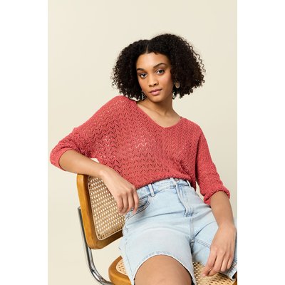 Pull manches 3/4 ajouré BONOBO