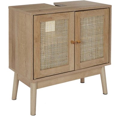 Meuble sous vasque cannage et bois Bali CMP
