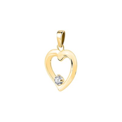 Pendentif en or 375 et oxyde de zirconium CLEOR