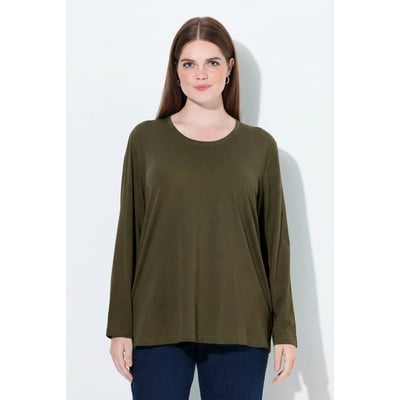 T-shirt décontracté à col rond et manches ULLA POPKEN