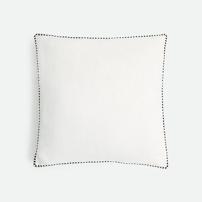 Housse de coussin unie, en lin, ELBA LA REDOUTE INTERIEURS
