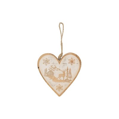 Coeur à suspendre Décor cerf AUBRY GASPARD