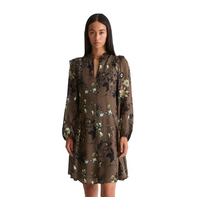 Robe courte coupe trapèze en crêpe de viscose fluide MARC O'POLO
