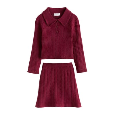 Ensemble pull à col et jupe NEXT