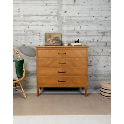 Commode scandinave en bois Olga N°659 - Bon état DEBONGOUT
