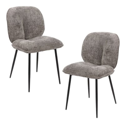Chaise cosy en tissu (lot de 2) IENA PIER IMPORT