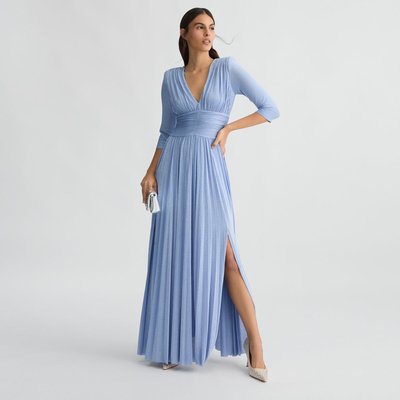 Robe longue plissée noire LIU JO