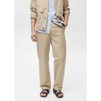 Pantalon lin regular-fit MANGO MAN