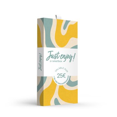 Carte cadeau Just enjoy ! Évasion - 25 €- SMARTBOX - Coffret Cadeau Multi-thèmes SMARTBOX