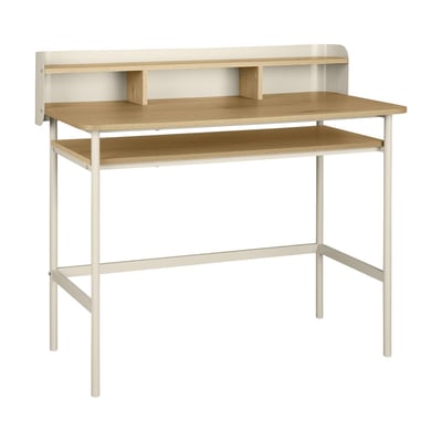 Bureau métal et décor bois 3 niches MOLTO SWEEEK