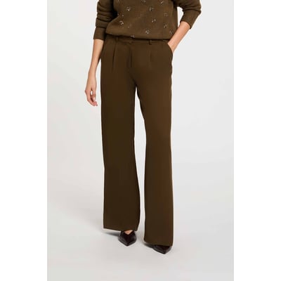 Pantalon large taille haute MORGAN