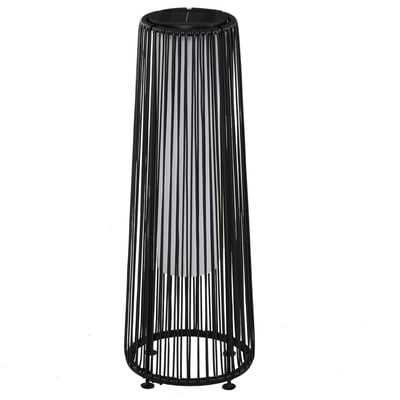 Lampe en rotin Résine Noir OUTSUNNY