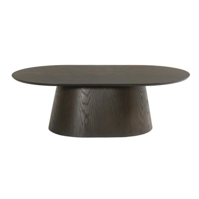 Table basse ovale en chêne, design moderne LOREN PIER IMPORT