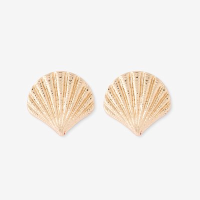 Boucles d'oreilles coquillage dorés BALABOOSTE