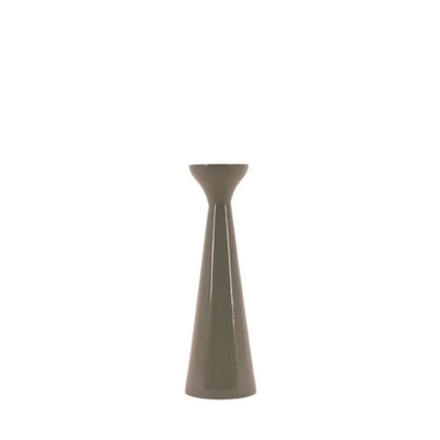 Bougeoir alu laqué vert 20cm ORNAMI