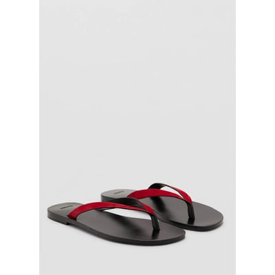 Sandales à lanières cuir MANGO