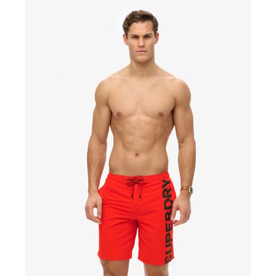 Short de surf classique à logo longueur 48 cm SUPERDRY
