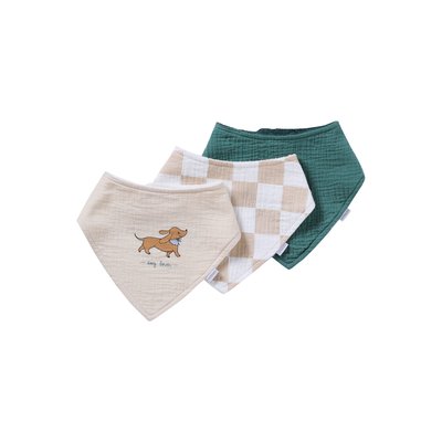 Lot de 3 bavoirs bandana VERTBAUDET