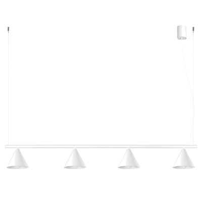 Lustre Acier Blanc E14 4 NOX EDEN