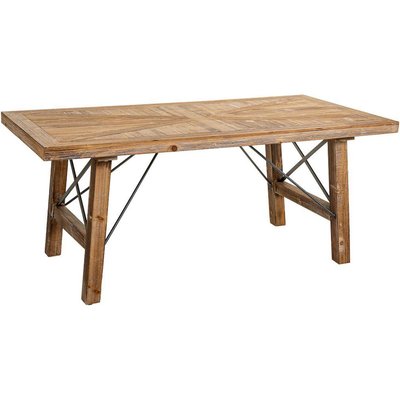 Table basse bois et métal  style industriel chaleureux RECOLLECTION