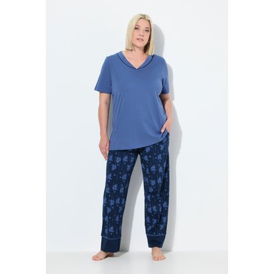 Pyjama, motif à fleurs, col V ULLA POPKEN