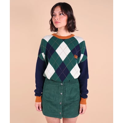 Pull jacquard oversize PINE OXBOW