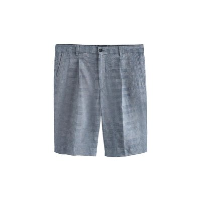 Short de costume en coton texturé carreaux NEXT