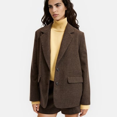 Gerader Blazer mit Karomuster LA REDOUTE COLLECTIONS