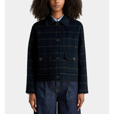 Blouson Court Bobo C Imprimé Tartan Laine Mélangée JODHPUR
