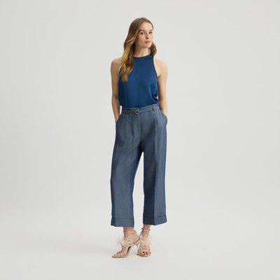 Top bleu avec nœud LIU JO
