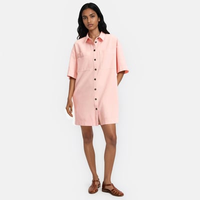 Short Sleeve Mini Shirt Dress LA REDOUTE COLLECTIONS