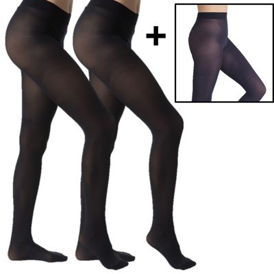 3er-Pack blickdichte Strumpfhosen, 50 den DIM