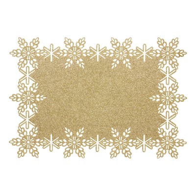 SET TABLE PAILLETTE OR 32X47CM ATMOSPHERA