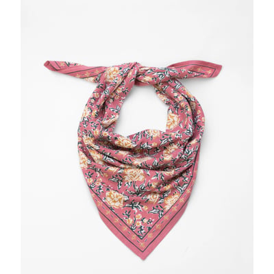 Grand foulard en coton - Bouquet du Matin Dahlia BINDI ATELIER