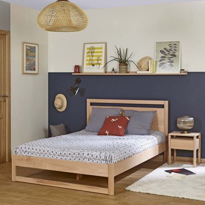 Lit 2 places Bois massif  LIO AKITEN RETAIL