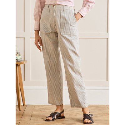 Pantalon cargo rayé coton Léonie CYRILLUS