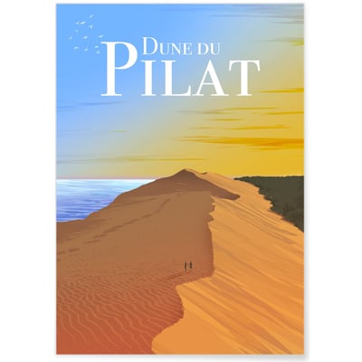 Affiche Dune du Pilat L'AFFICHERIE