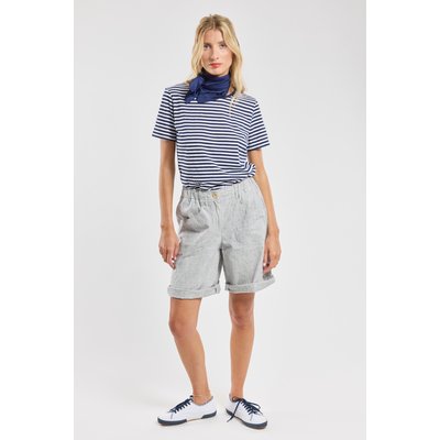 T-shirt rayé en coton et lin ARMOR-LUX