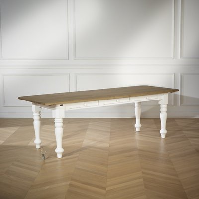 Table rectangulaire en chêne 8/10 couverts ALEXIS ROBIN DES BOIS