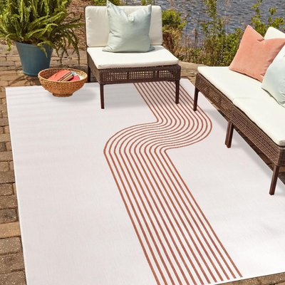 Tapis extérieur, kilim reversible EX1 UBO UN AMOUR DE TAPIS
