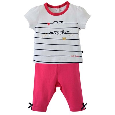 Tee shirt et legging court amarine sucre d'orge SUCRE D'ORGE