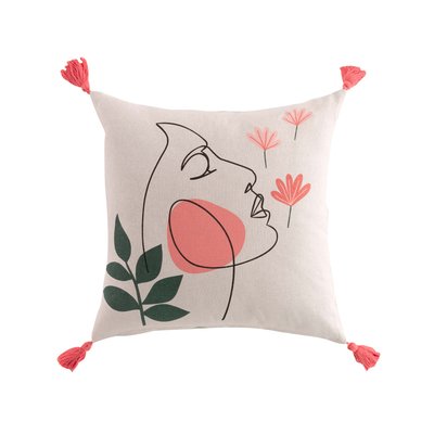 Coussin pompons visage Marisol DOUCEUR D'INTÉRIEUR