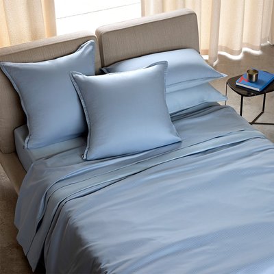 Housse de couette en satin de coton beige, LOFT BOSS HOME