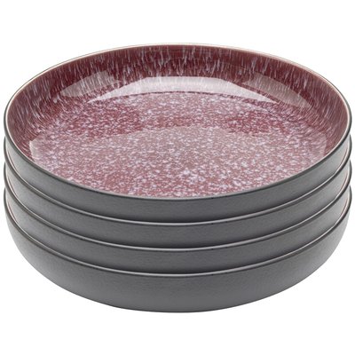 Lot de 4 assiettes creuses en grès, ALISSA KARE DESIGN