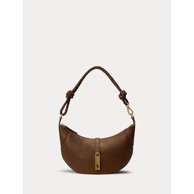 Sac à main porté épaule, en cuir effet vintage POLO RALPH LAUREN