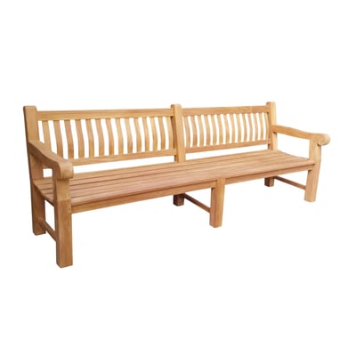 Banc de jardin en bois de teck 250 cm LORCA PIER IMPORT