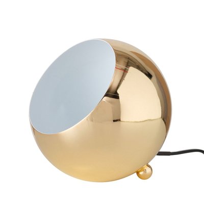 Lampe à poser en métal doré ronde 15x15x15cm WADIGA