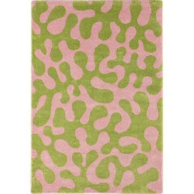Tapis intérieur à poils longs Swing 384 vert 200 x 280 cm JARDINDECO