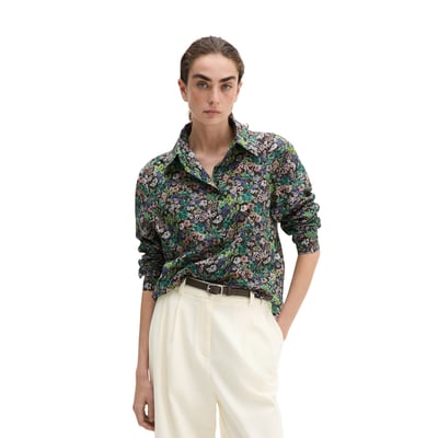 Blouse relaxed en voile de coton imprimé MARC O'POLO