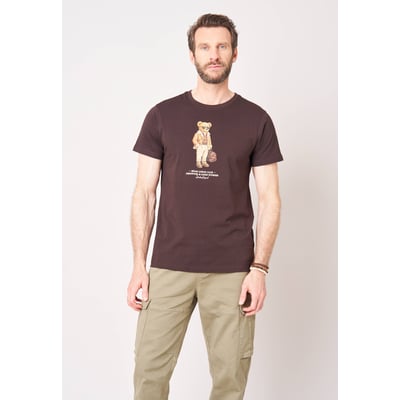 T-shirt regular homme en 100% coton jersey imprimé ours CHICBEAR DEELUXE
